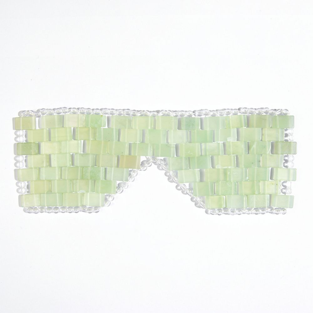 Luxury Skincare Tools - Augenmaske aus natürlichem Stein, Xiu-Jade, handgefertigt,